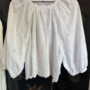 Old Navy Eyelet Blouse - XL